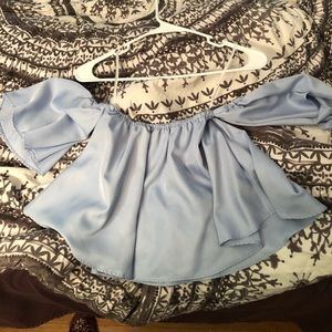 Over the shoulder blouse